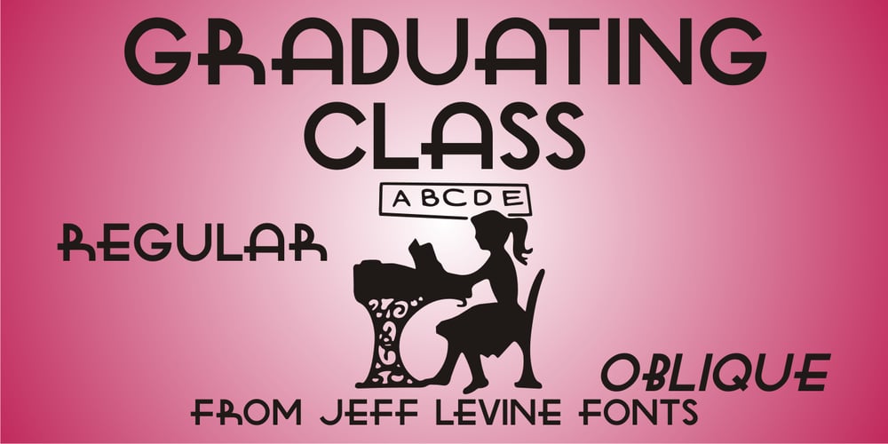 Graduating Class JNL font