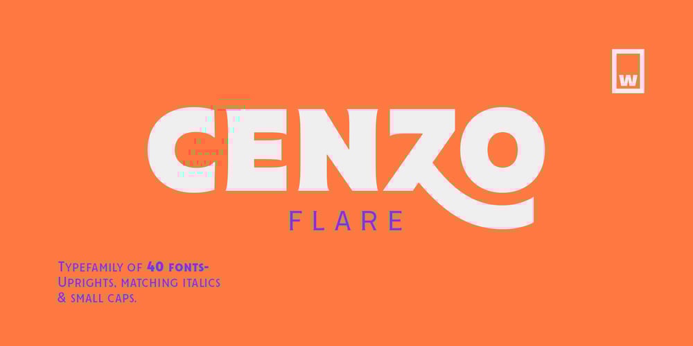 Cenzo Flare font