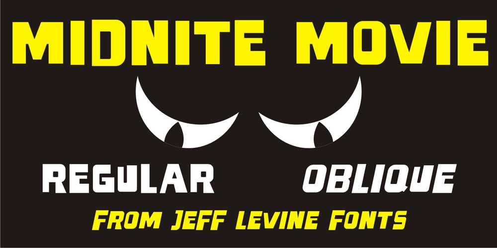 Midnite Movie JNL font