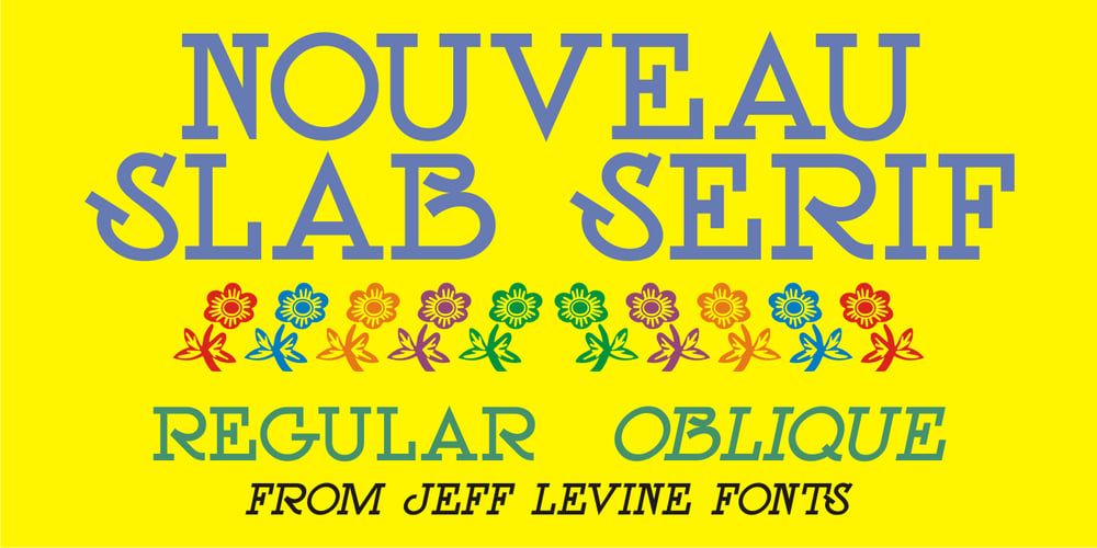 Nouveau Slab Serif font