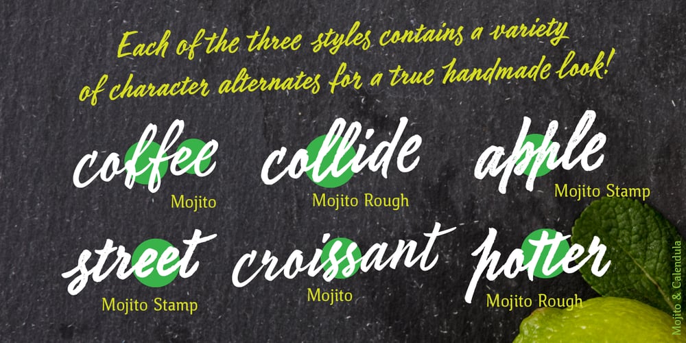 Mojito font