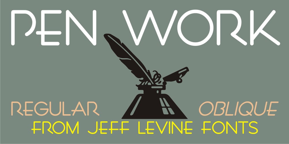 Pen Work JNL font