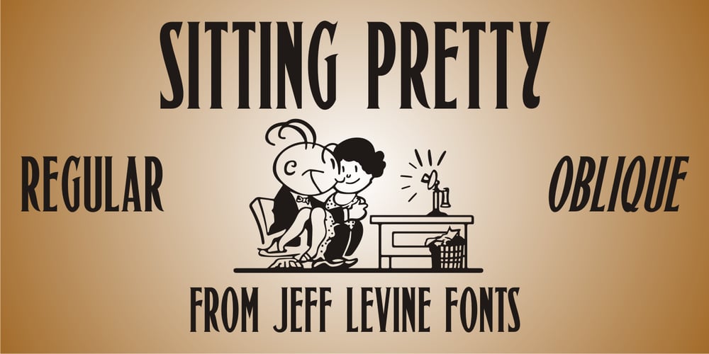 Sitting Pretty JNL font