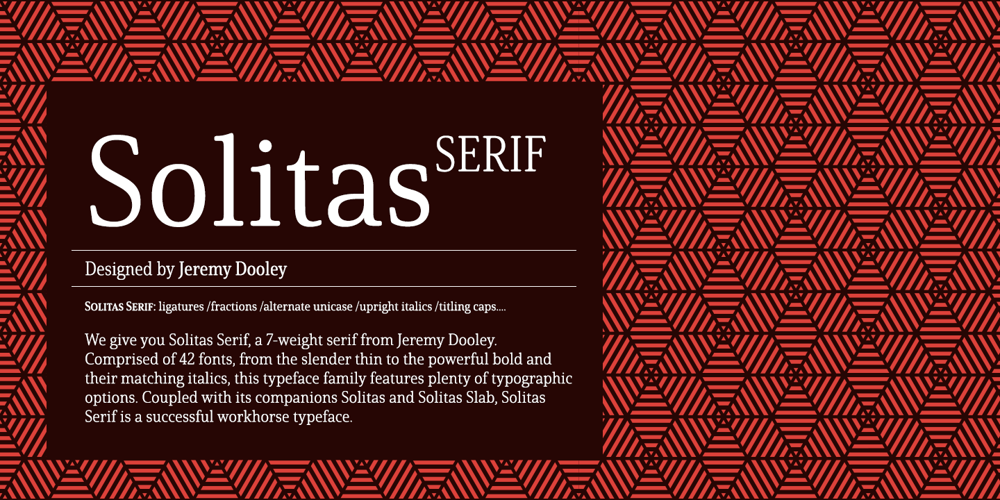Solitas Serif font