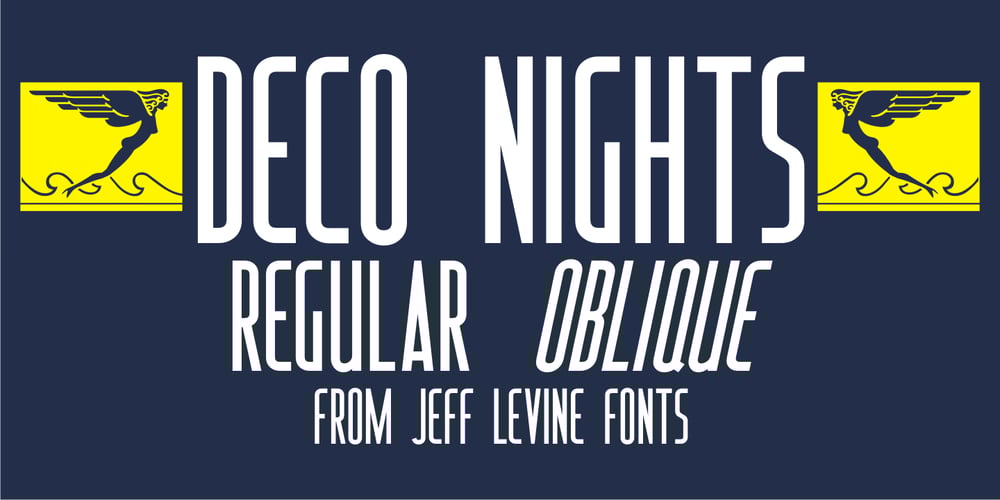 Deco Nights JNL font