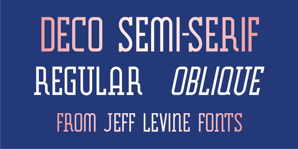 Deco Semi Serif JNL font