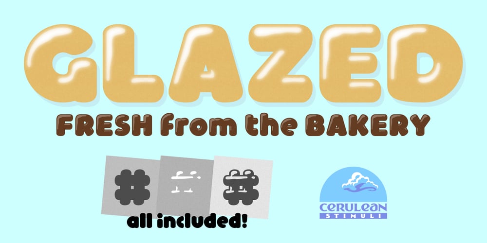 Glazed font