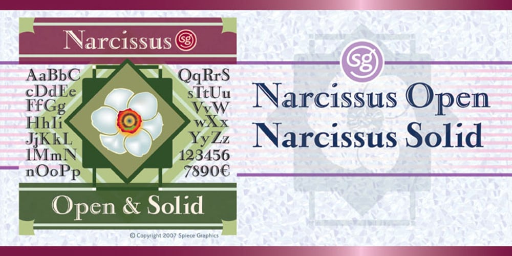 Narcissus SG font