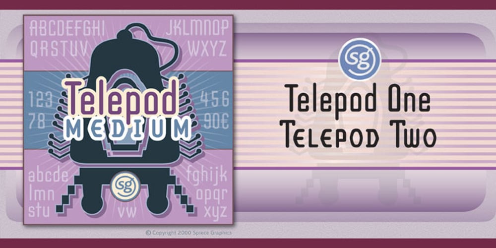 Telepod SG font