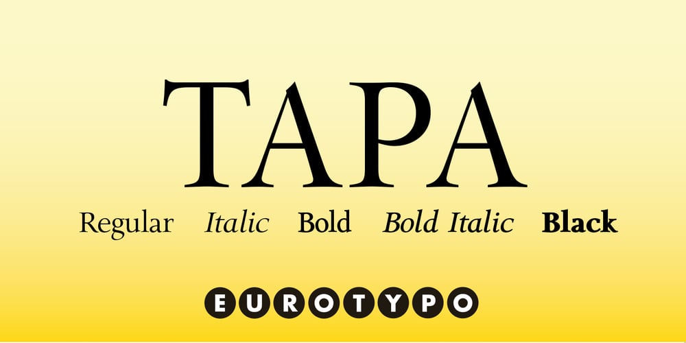 Tapa font
