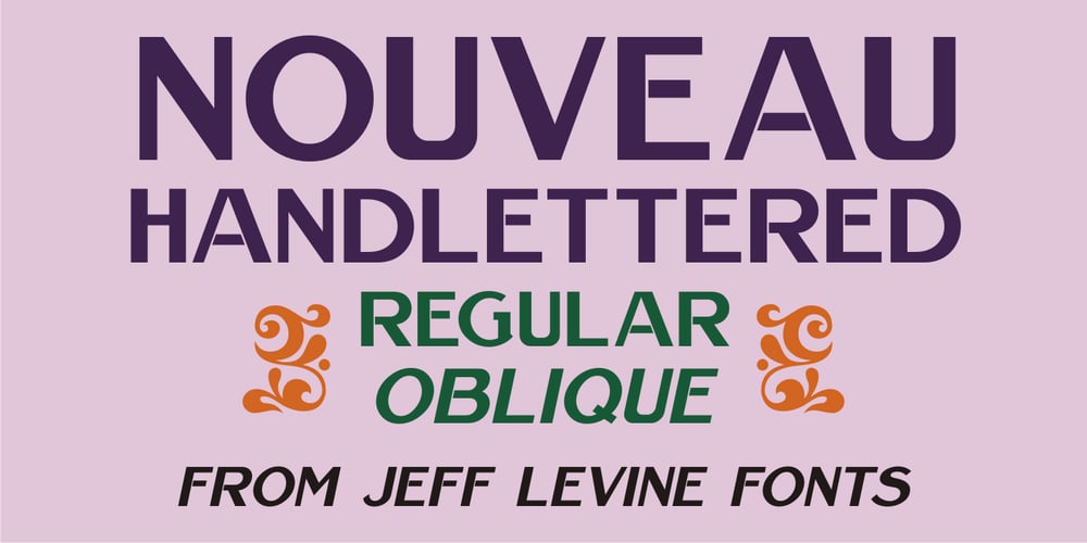 Nouveau Handlettered JNL font