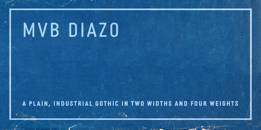 MVB Diazo font
