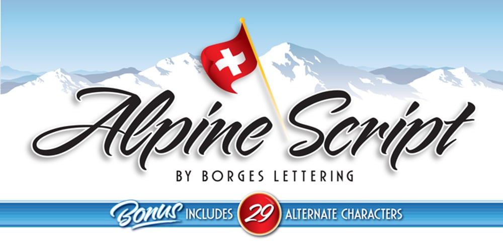 Alpine Script font