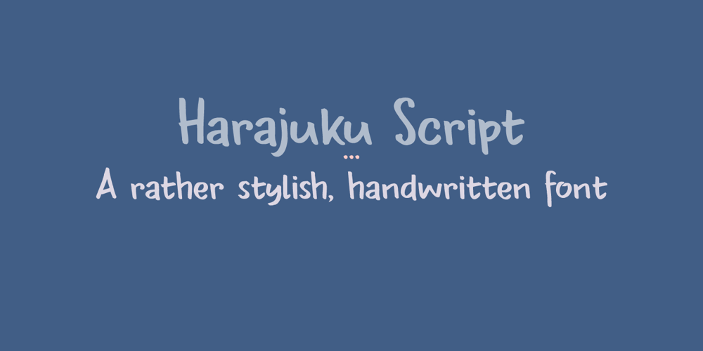 Harajuku Script font