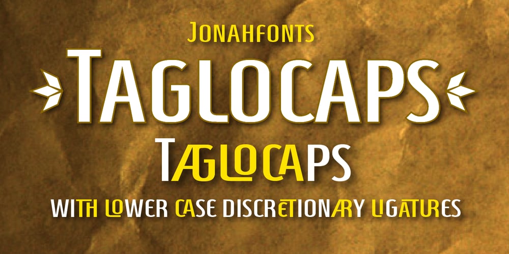 Taglocaps font