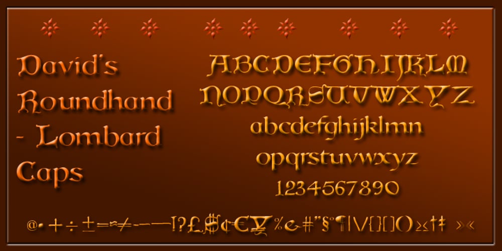 Davids Roundhand font