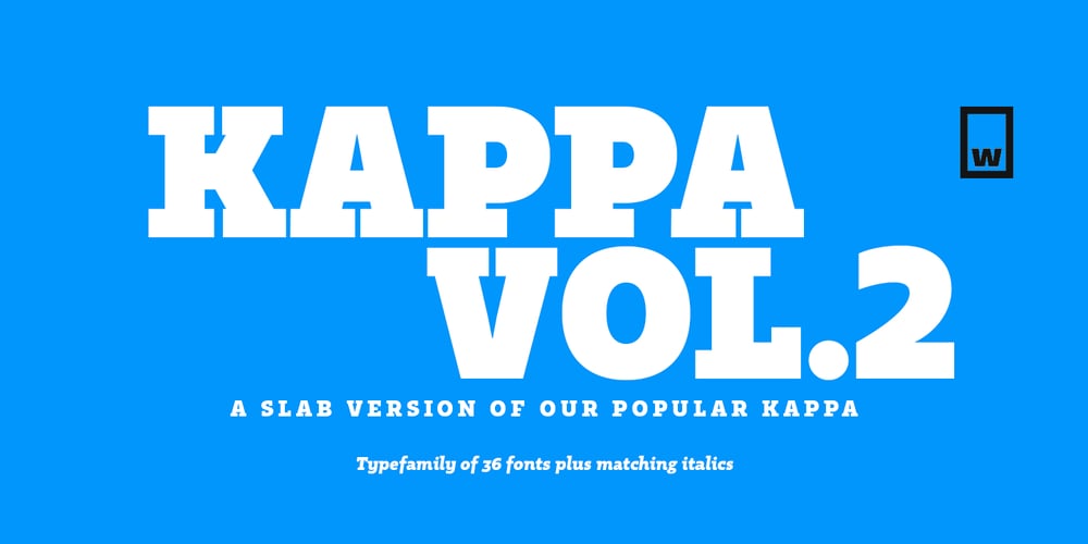 Kappa Vol. 2 font