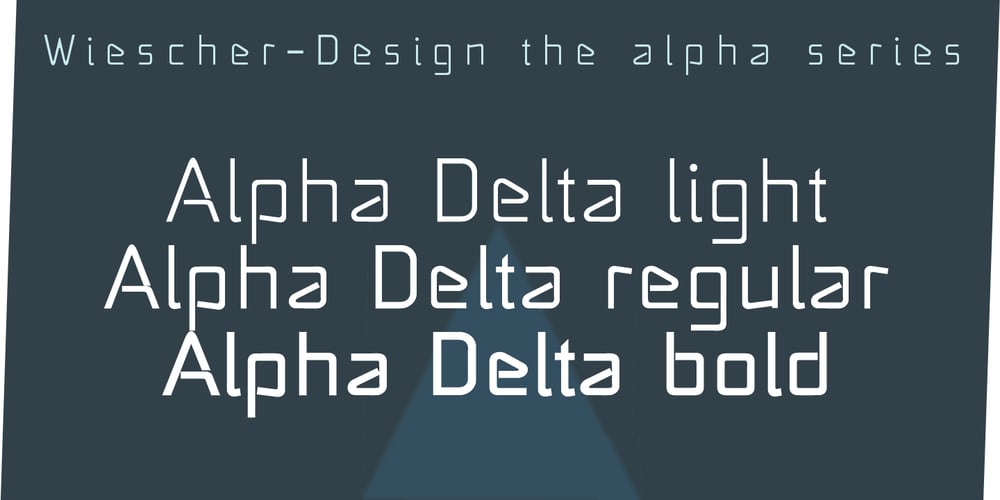 Alpha Delta font