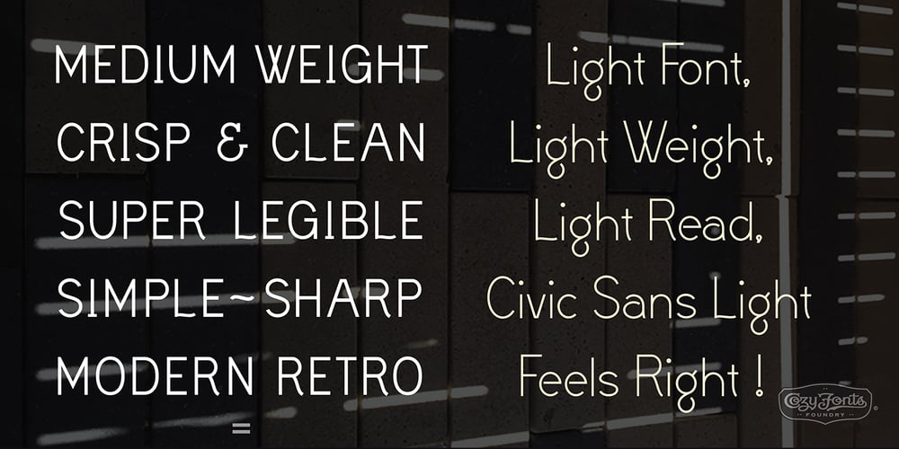Civic Sans font
