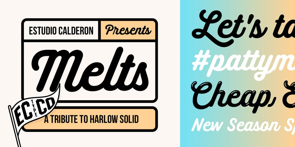 Melts Script font