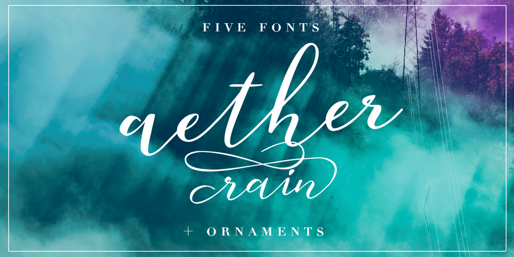 Aether Rain font
