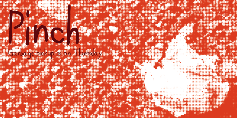 Pinch font