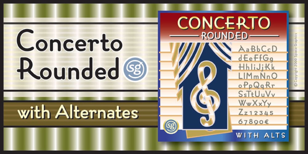 Concerto Rounded SG font
