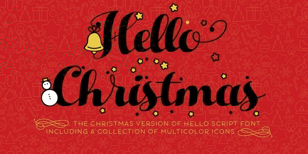Hello Christmas font