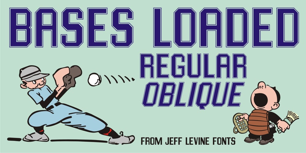 Bases Loaded JNL font
