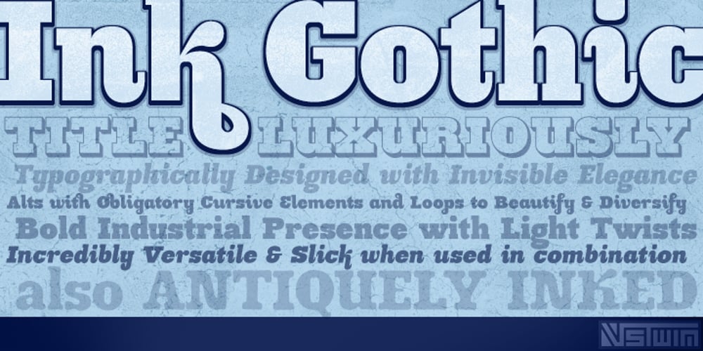 Ink Gothic font