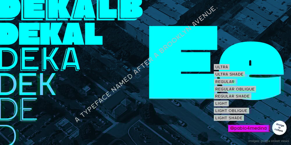 Dekalb font