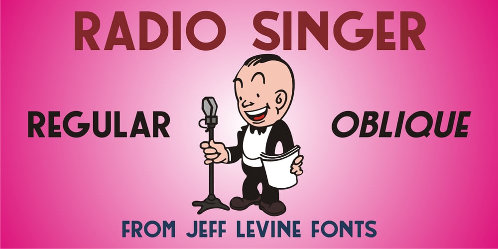Radio Singer JNL font
