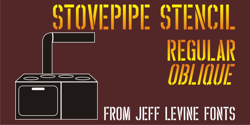 Stovepipe Stencil JNL font