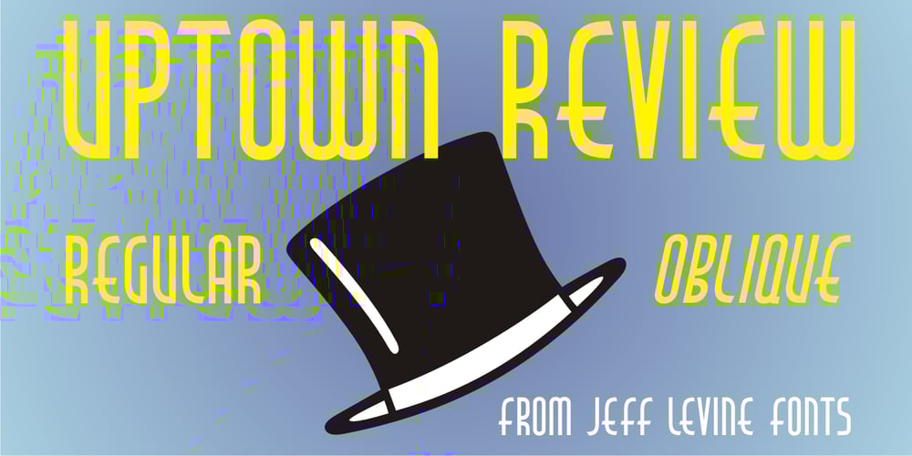 Uptown Review JNL font