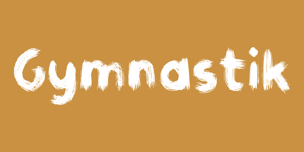 Gymnastik font