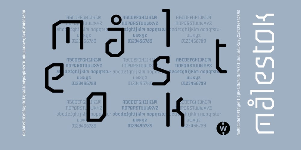 Målestok font