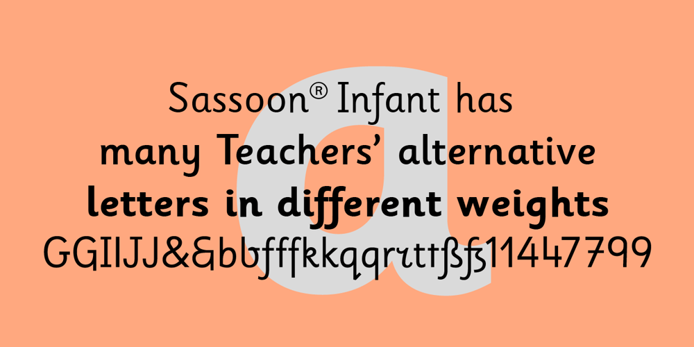 Sassoon Infant font
