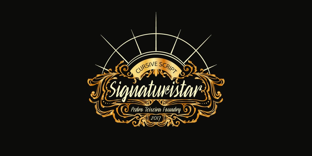 Signaturistar font