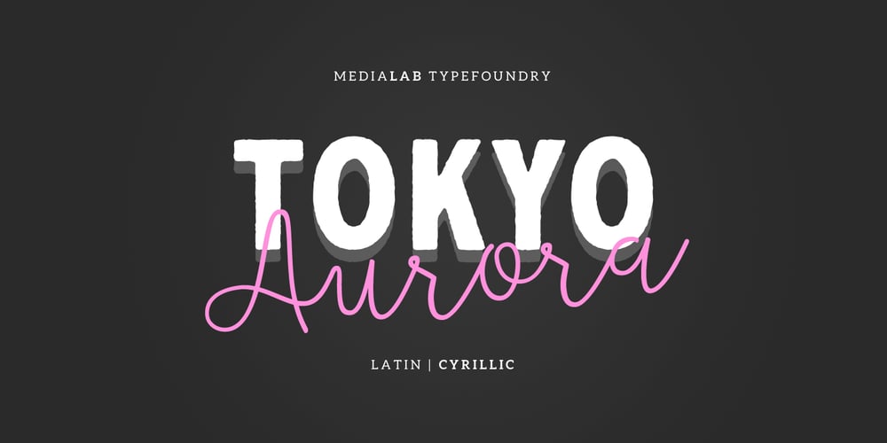 ML Tokyo Aurora font