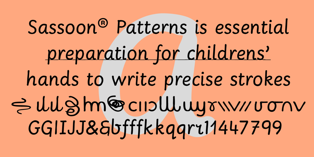 Sassoon Patterns font