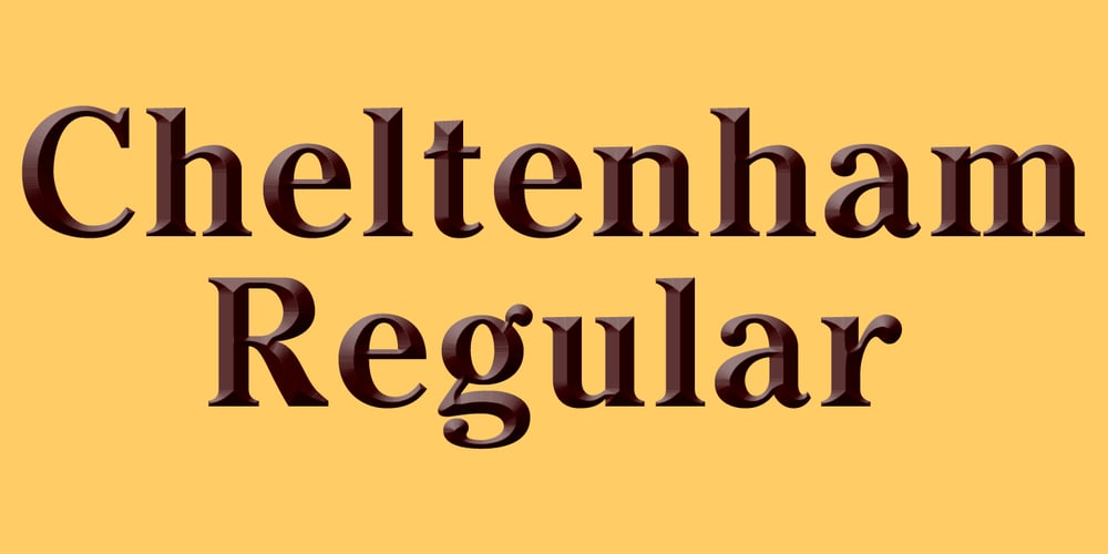 Cheltenham font