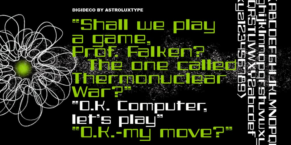 Digideco font