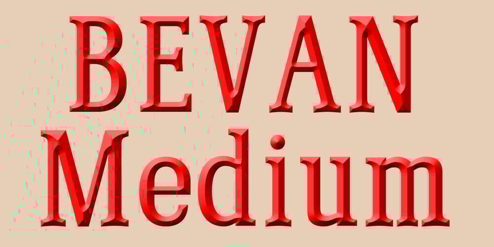 Bevan font