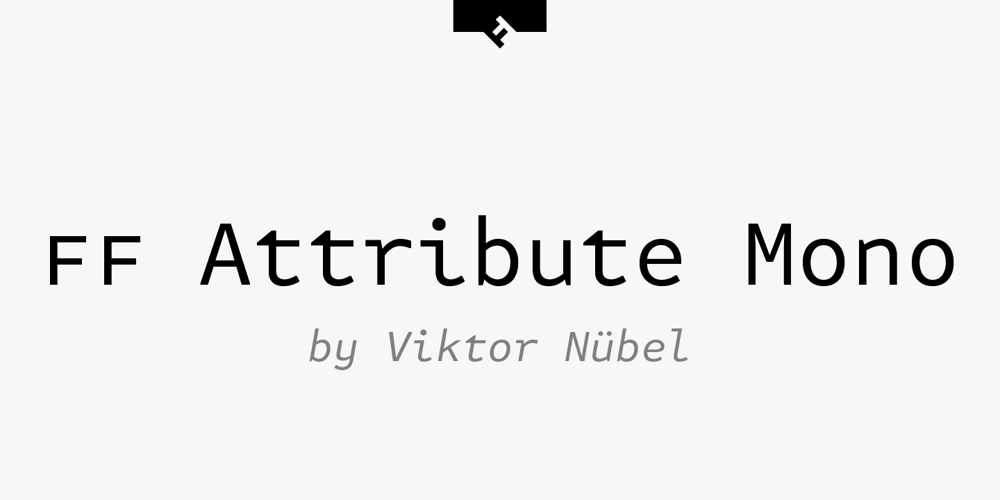 FF Attribute Mono font