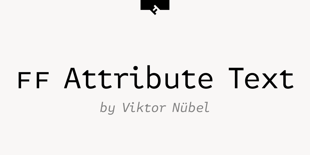 FF Attribute Text font