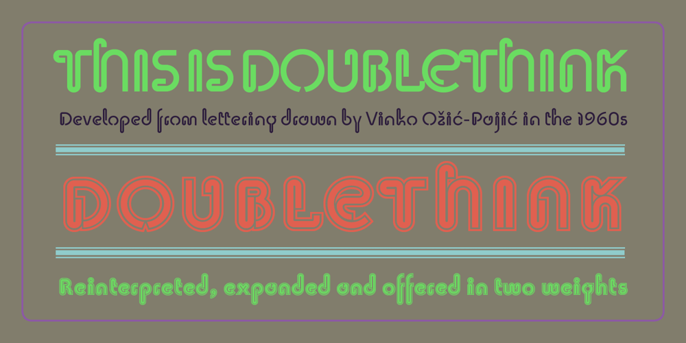 Doublethink font
