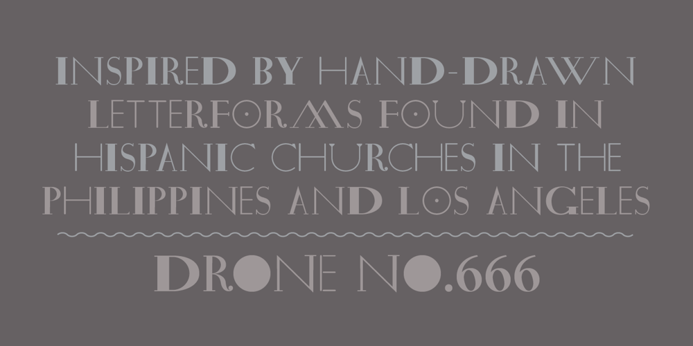 Drone font