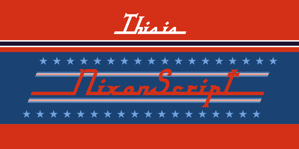 Nixon Script font