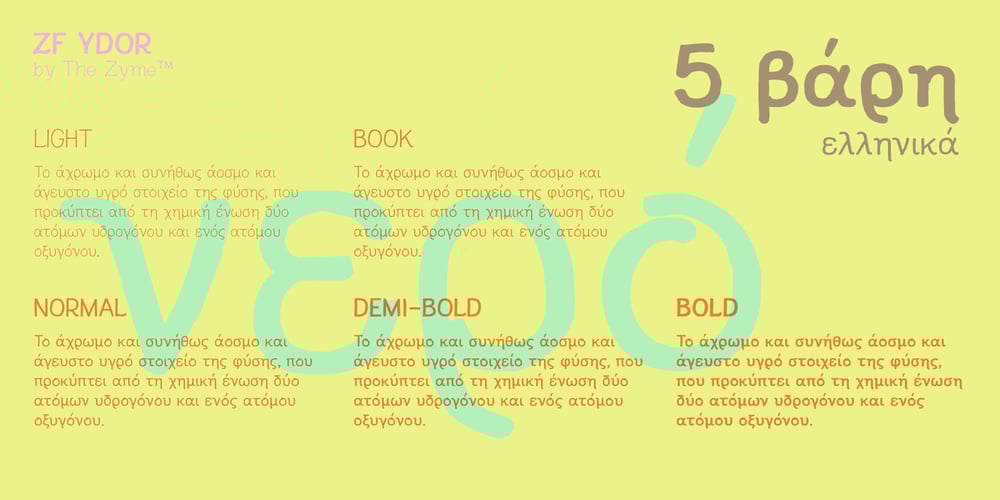 ZF Ydor font