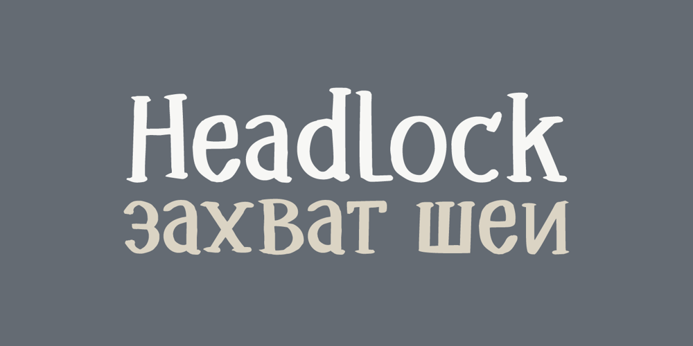 Headlock font